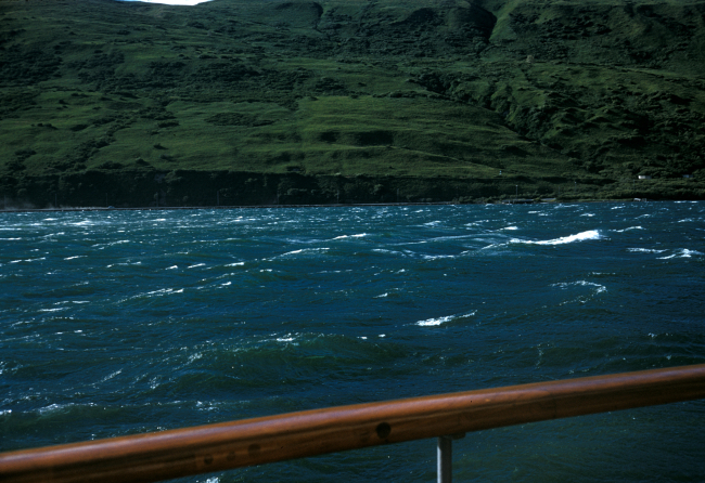 Williwaw's a-blowing entering Kodiak harbor
