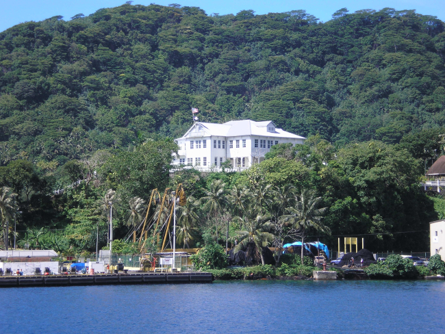 The governor's mansion at American Samoa
