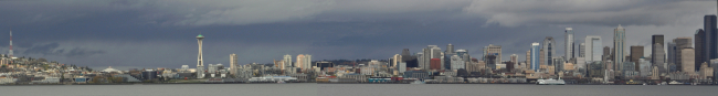 A magnificent panorama of the Seattle skyline
