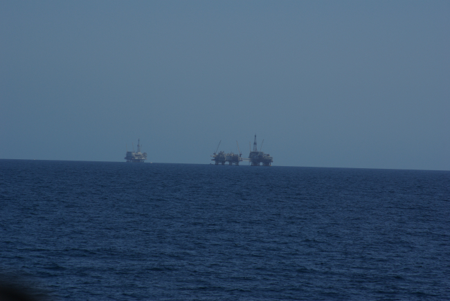 Oil platforms in the Santa Barbara Channel