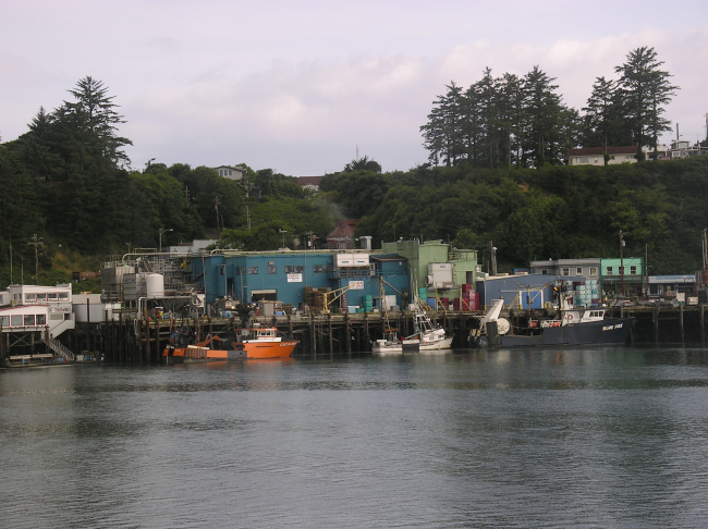 Trident Seafoods dock at Newport