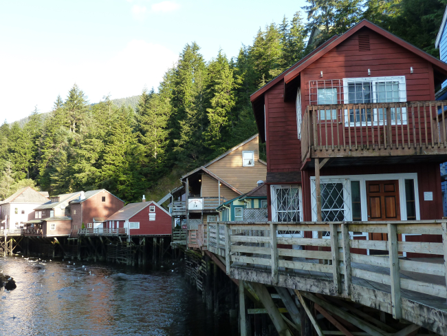 Creek Street in Ketchikan during daylight hours