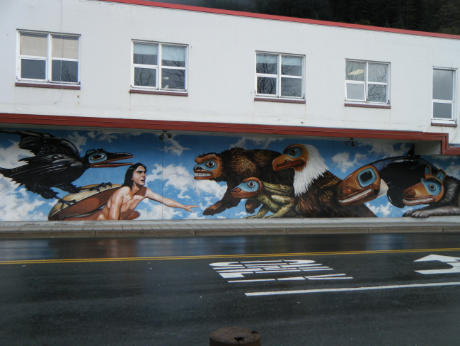 Street mural in Juneau