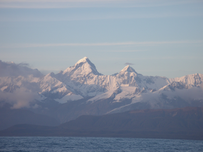 Mount Fairweather seen from the Gulf of Alaska