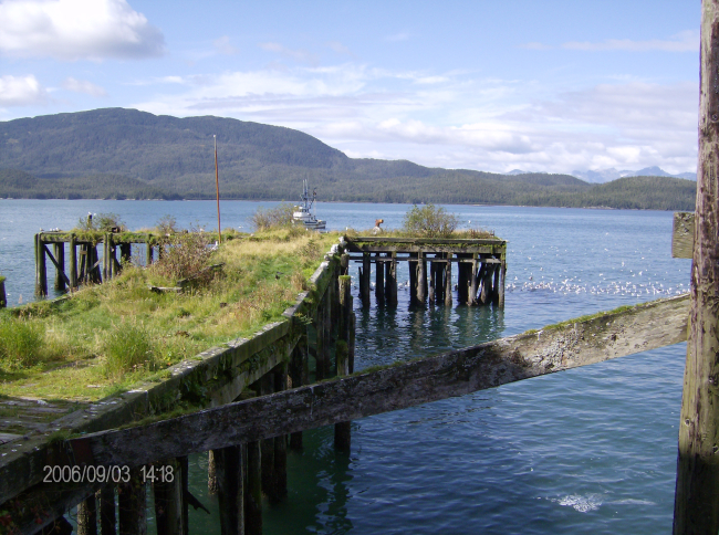 An old dilapidated pier at Cordova