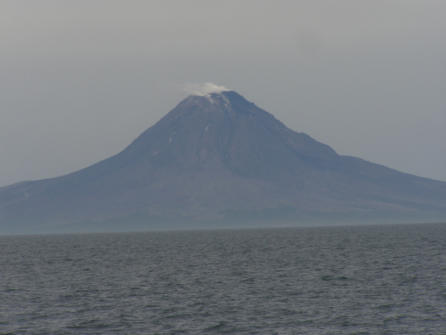 Augustine Volcano, an island at the southwest end of Cook Inlet