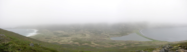 A fogscape in the Shumagin Islands