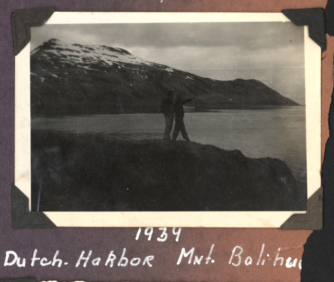 Crew members on Mount Ballyhoo; climbing Ballyhoo is a traditionin the Coast Survey