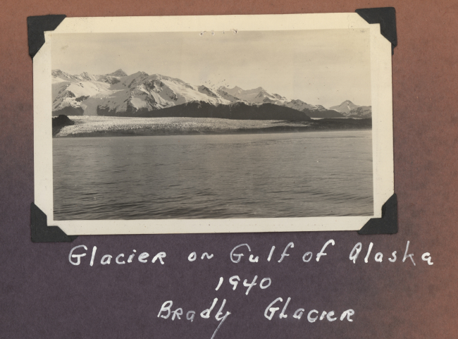 Identified as Bradly (Brady?) Glacier on the Gulf of Alaska