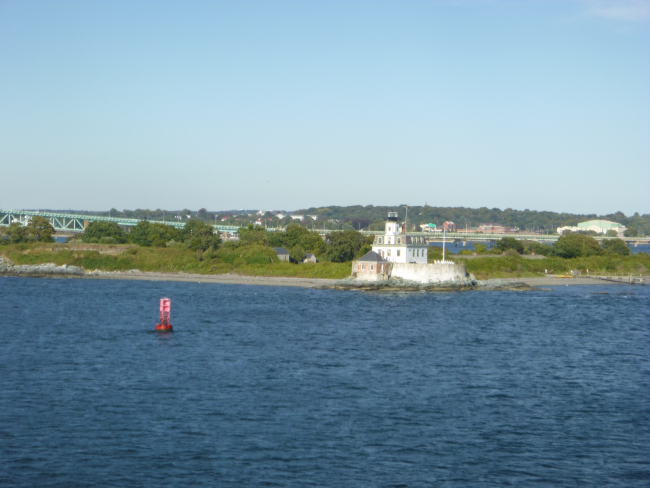 Rose Island Lighthouse in Newport Harbor