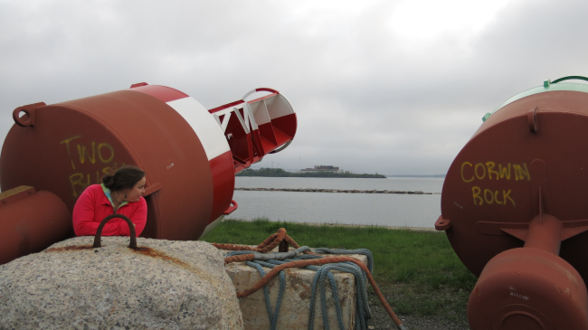 Buoys for Maine waters - Corwin Rock is off Portland Harbor and Two Bush Rock is in the vicinity of Ellsworth, Maine