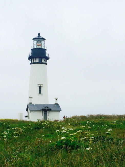 The lighthouse at Yaquina Head