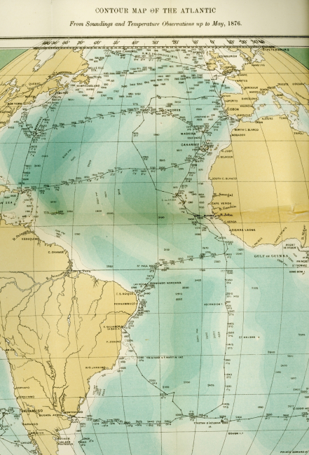 The Contour Map of the Atlantic should be known as one of the classical mapsof the Earth Sciences