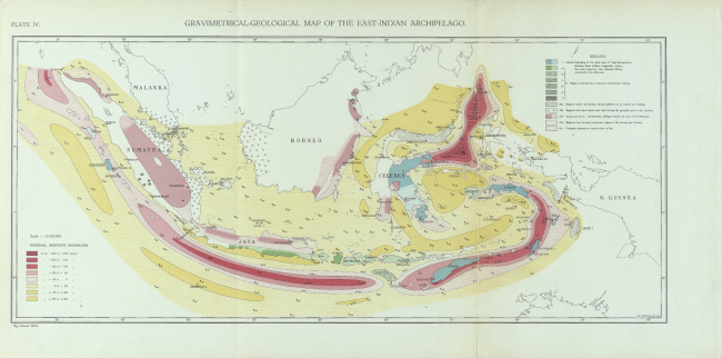 Gravimetrical-Geological Map of the East Indian Archipelago by VeningMeinesz, et al