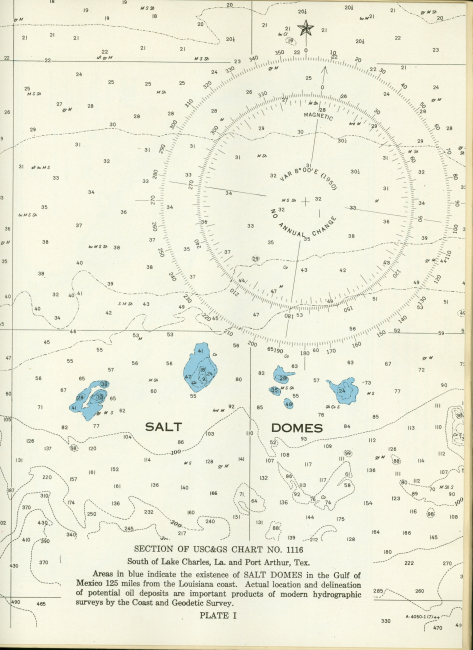 Section of Coast and Geodetic Survey chart No