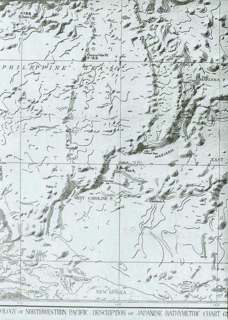 Section of Bathymetric Chart of the Northwest Pacific showingarea aound Mariana Trench