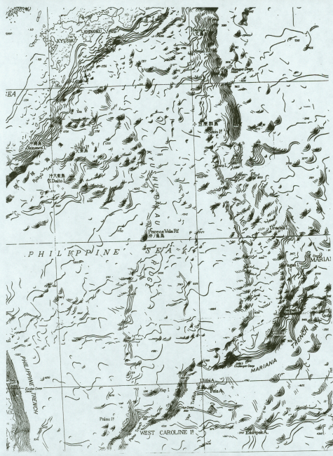 Section of Bathymetric Chart of the Northwest Pacific showingarea aound Mariana Trench