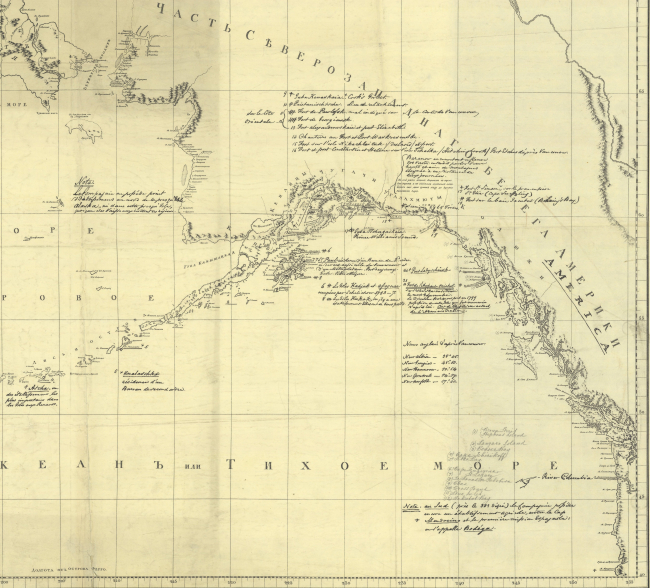 West Coast of North America portion of map described in image map00304