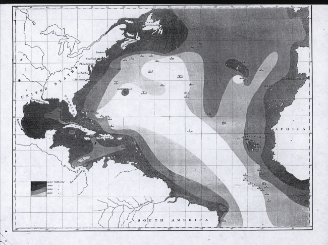 First bathymetric map ever produced