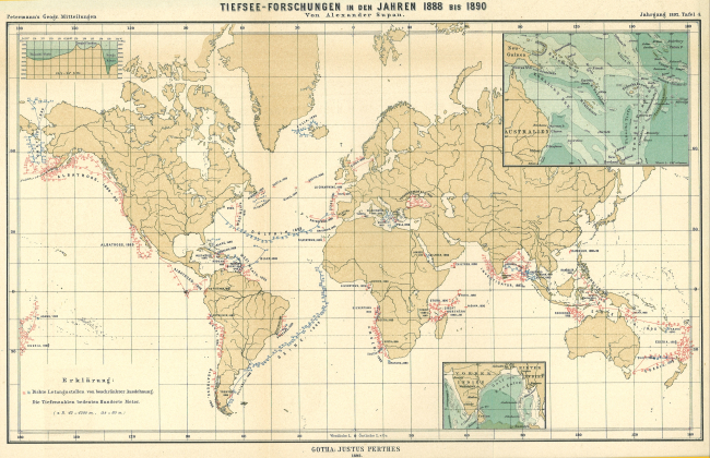 Deep Sea Soundings and Expeditions between 1888 and 1890 by AlexanderSupan