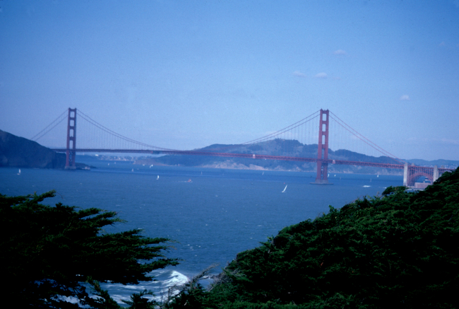 The Golden Gate Bridge marking the entrance to the San Francisco Bayestuary, one of the world's great estuaries