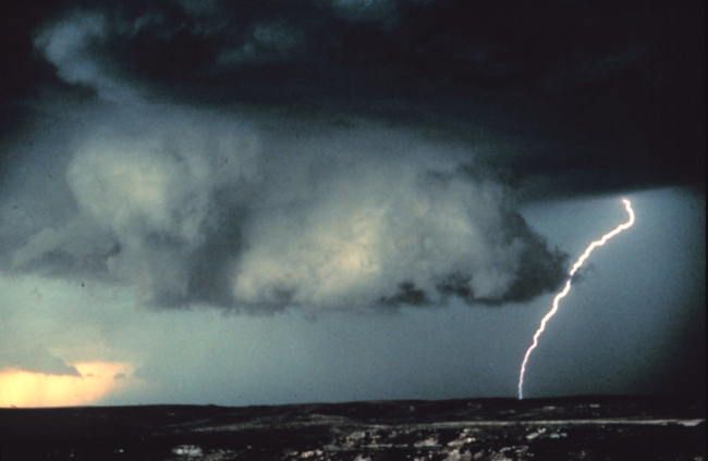 A storm chase on June 19, 1980