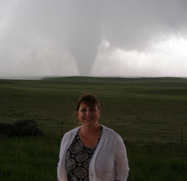 Keli Tarp was in the field when V2 caught their only tornado of the year