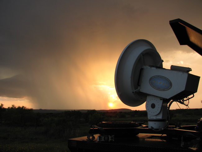 Radar monitoring severe storm