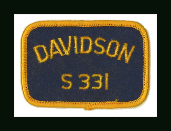 Patch commmemorating NOAA Ship DAVIDSON