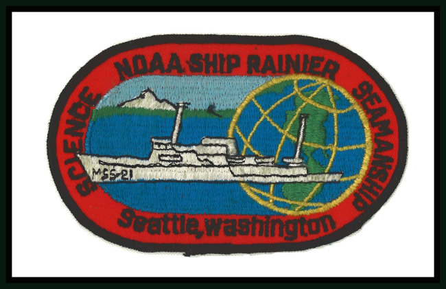 Patch commmemorating NOAA Ship RAINIER