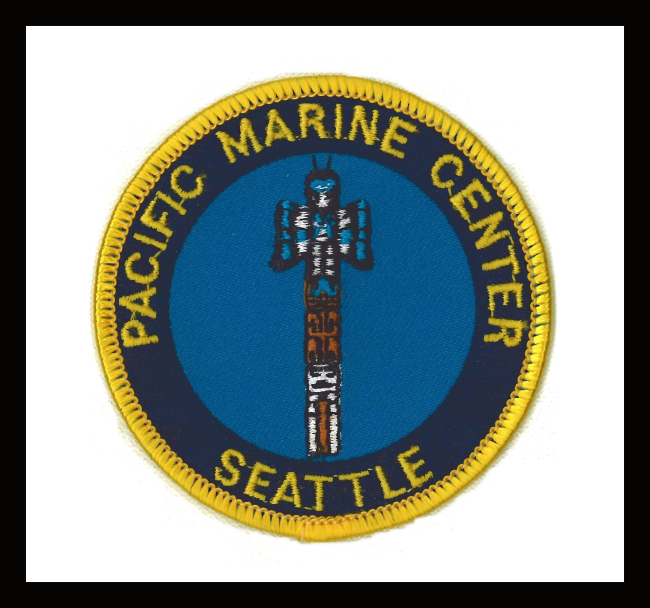 Patch commmemorating NOAA' Seattle ship base known as the Pacific MarineCenter