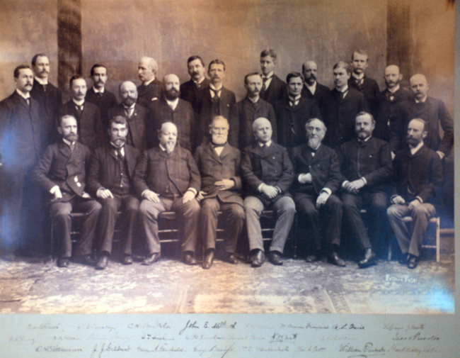 Coast and Geodetic Survey Assistants and Superintendent Mendenhall at GeodeticConference in 1894