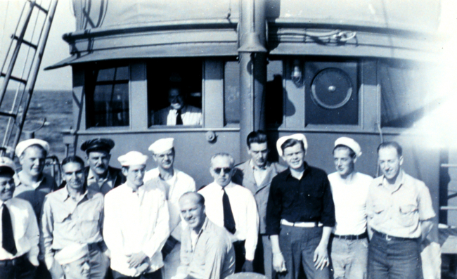 Crew of the USC&GS; Ship PATTON during 1945 field season