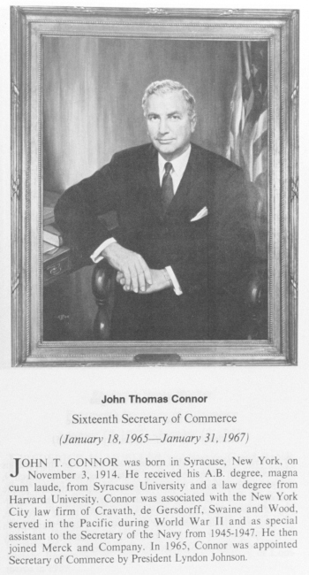 John Thomas Connor, sixteenth Secretary of Commerce