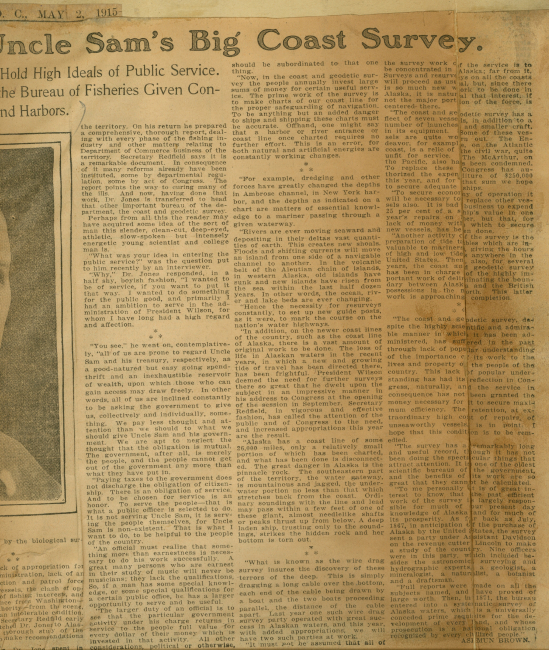 Newspaper article on Ernest Lester Jones