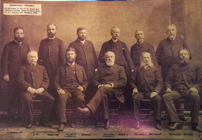 Attendees at C&GS; Topographical Conference of 1892, Henry WhitingChairman