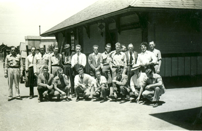 A Coast and Geodetic Survey crew that worked along the ALCAN Highway