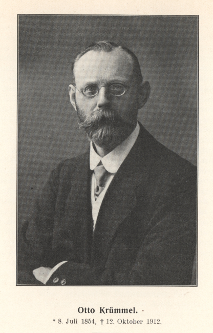 Otto Krummel (1854-1912), a German oceanographer and geographer