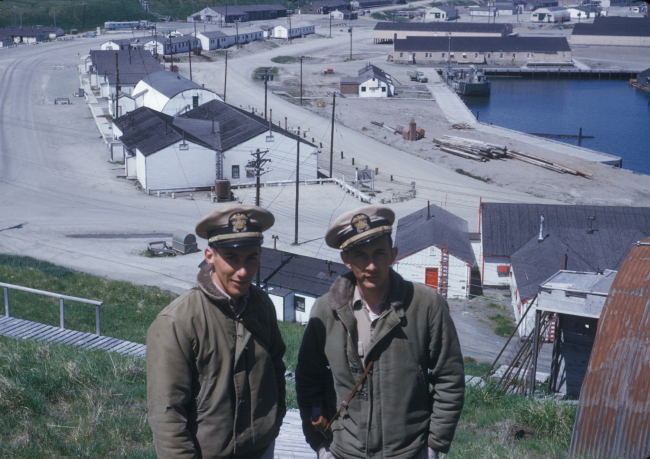 Coast and Geodetic Survey officers at Adak