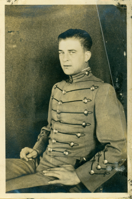 Carl Mast as member of Army Corps of Cadets at Virginia Polytechnic Institute, prior to graduation and entering USC&GS