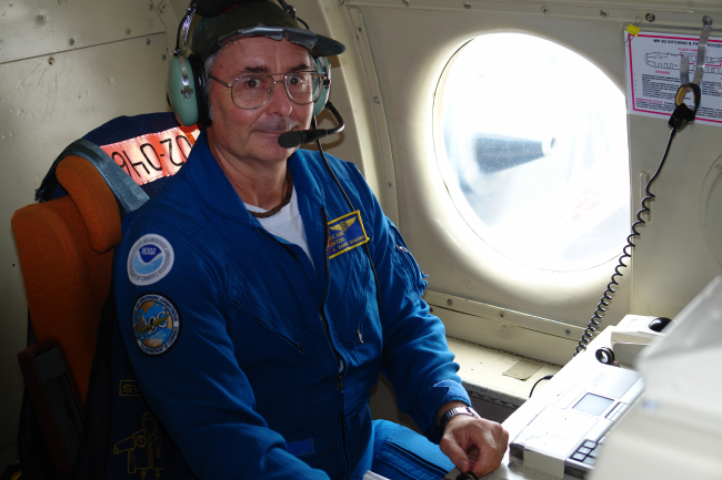 Flight Director Barry Damiano on NOAA P-3