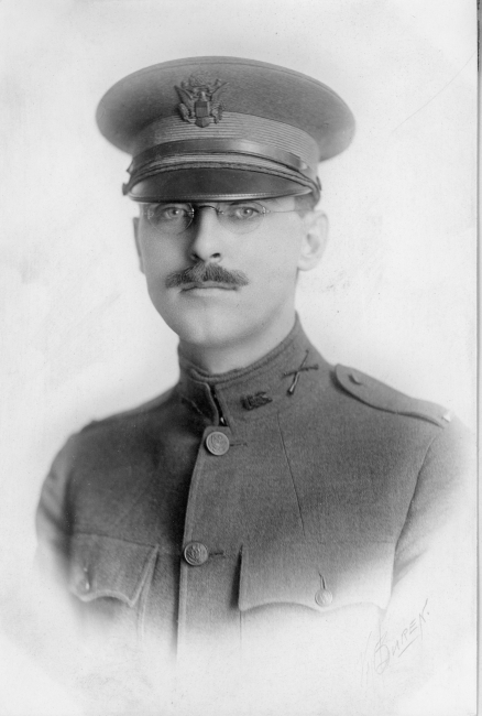 Howard Rappleye on duty as First Lieutenant in the Army during World War I