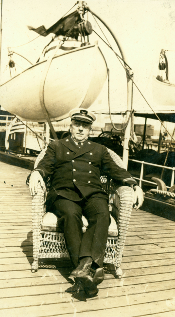 A mate as shown by his sleeve device on a C&GS; ship