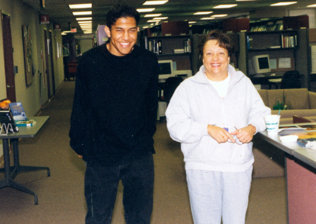 Damien ? , and Diana Abney, digital material management specialist at NOAACentral Library