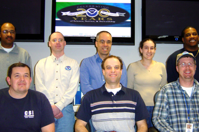 Staff of Mount Holly WSFO after completing a renovation of its operational area