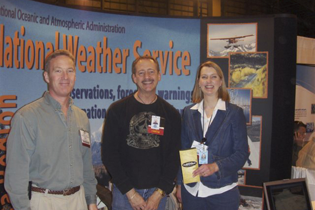 National Weather Service meteorologists teamed with scientists from the AlaskaVolcano Observatory to exhibit at Alaska's premier aviation event, the AlaskaState Aviation Trade Show and Conference