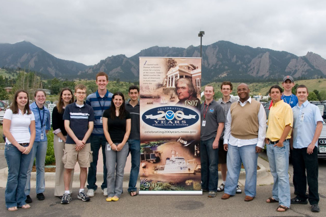 Greetings from this year's student scholars assigned to Boulder Labs