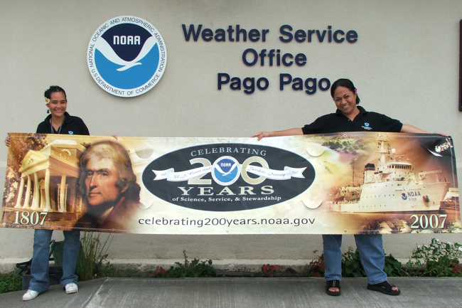 Greetings from the only NOAA National Weather Service Forecast Office in thesouthern hemisphere - WSO Pago Pago
