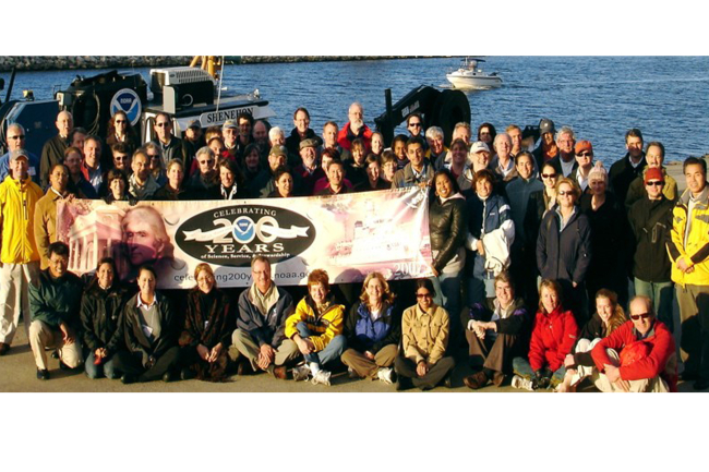 Close to 100 NOAA's Oceans and Human Health Initiative investigators gatheredat the Great Lakes Environmental Research Laboratory field station for theirannual meeting