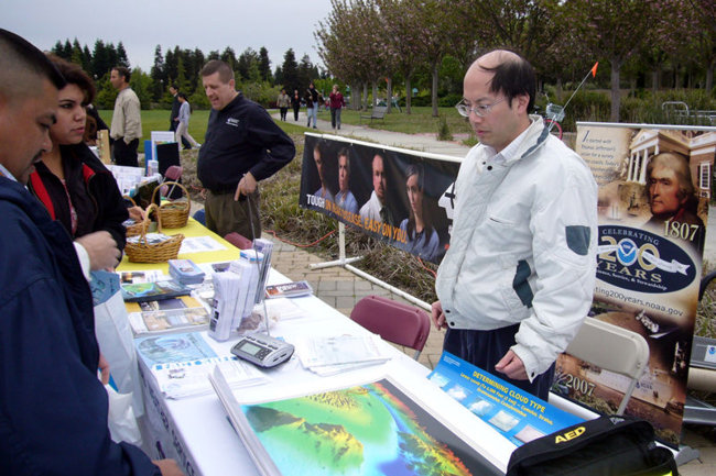 Greetings from the National Weather Service in Monterey, California! TheNational Weather Service participated in a recent Emergency Preparedness Fair in Mountain View